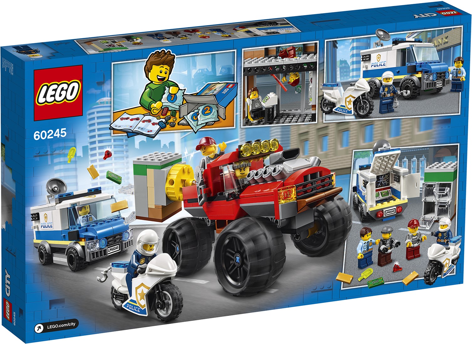 nood Auroch lokaal LEGO City Politiemonstertruck overval - 60245 | Uw speelgoed en LEGO  specialist